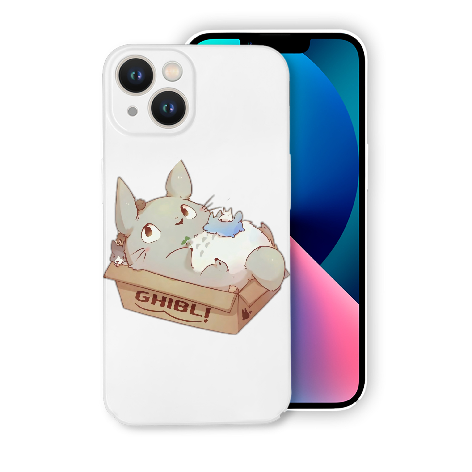 （画像用） となりのトトロ 草壁メイ 草壁サツキ My Neighbor Totoro Satsuki Kusakabe Mei Kusakabe 【iPhone 14シリーズ対応】ハードケース